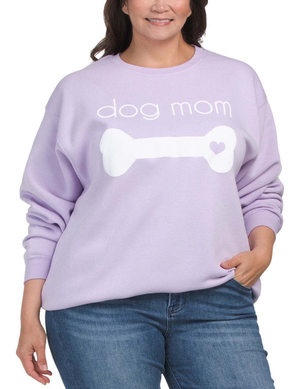 🐶🦴NWT Pacifico & Co Lilac Plus Size Dog Mom Sweatshirt🐶🦴